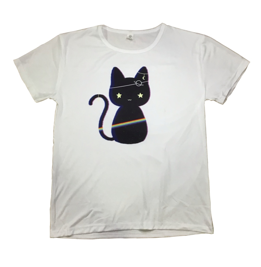イラストTシャツ 「t s u k i」F009