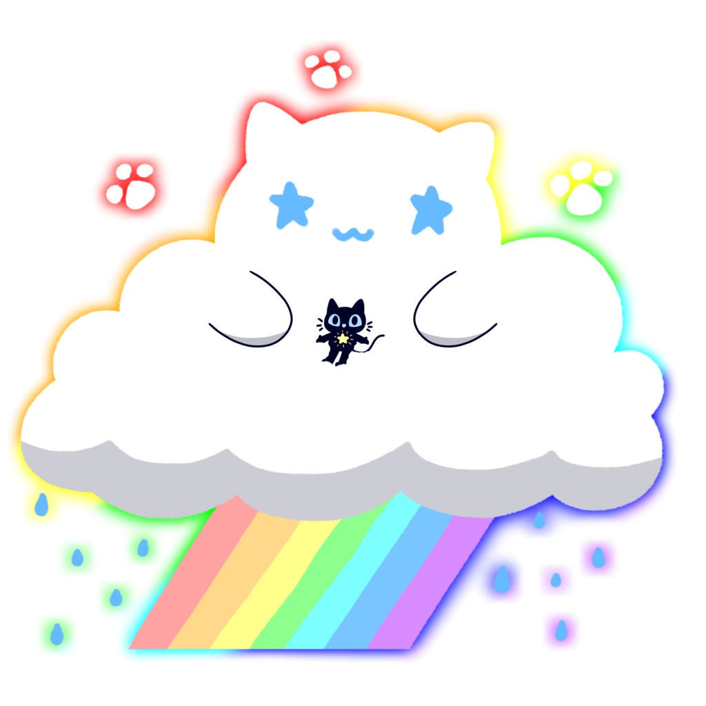 プリントTシャツ「n i j i」F013