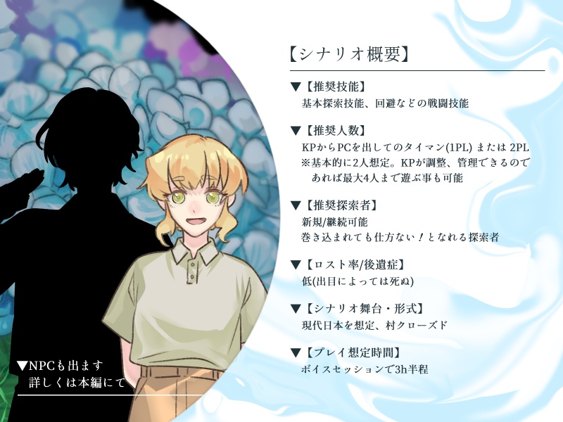 クトゥルフ神話TRPG6版『四葩の夏』