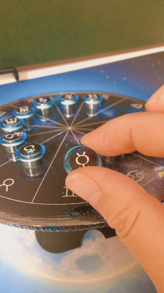 2021年最新作! #ホロスコープ台座 宇宙モデル+宇宙柄豆惑星マグネット(10天体セット)