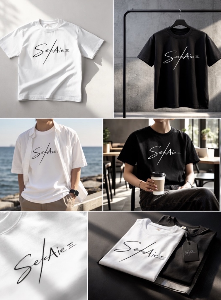 SEKΛIΞ Signature Logo Tee White