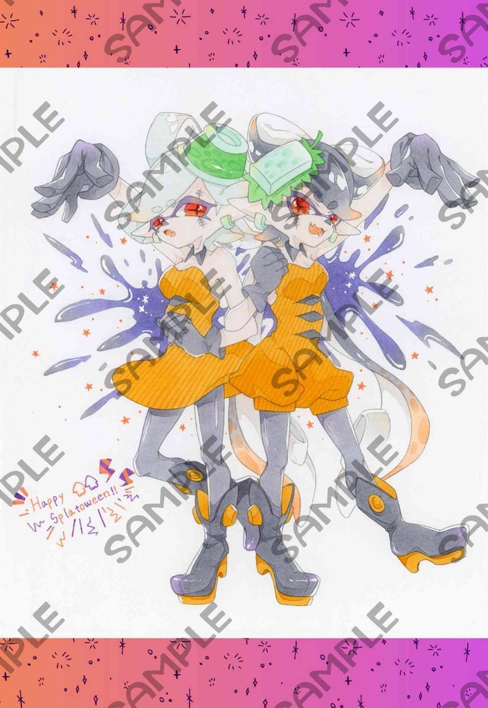 Splatoween シオカラーズ ポストカード
