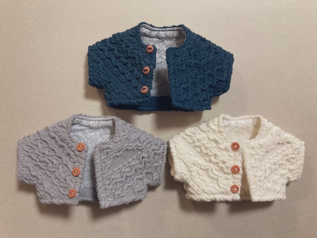 12センチぬい あったかカーディガン