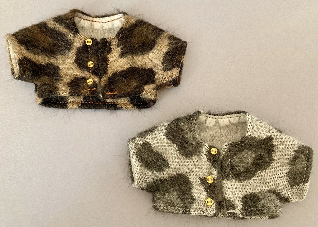 12センチぬいサイズ　ふわふわアニマルカーディガン