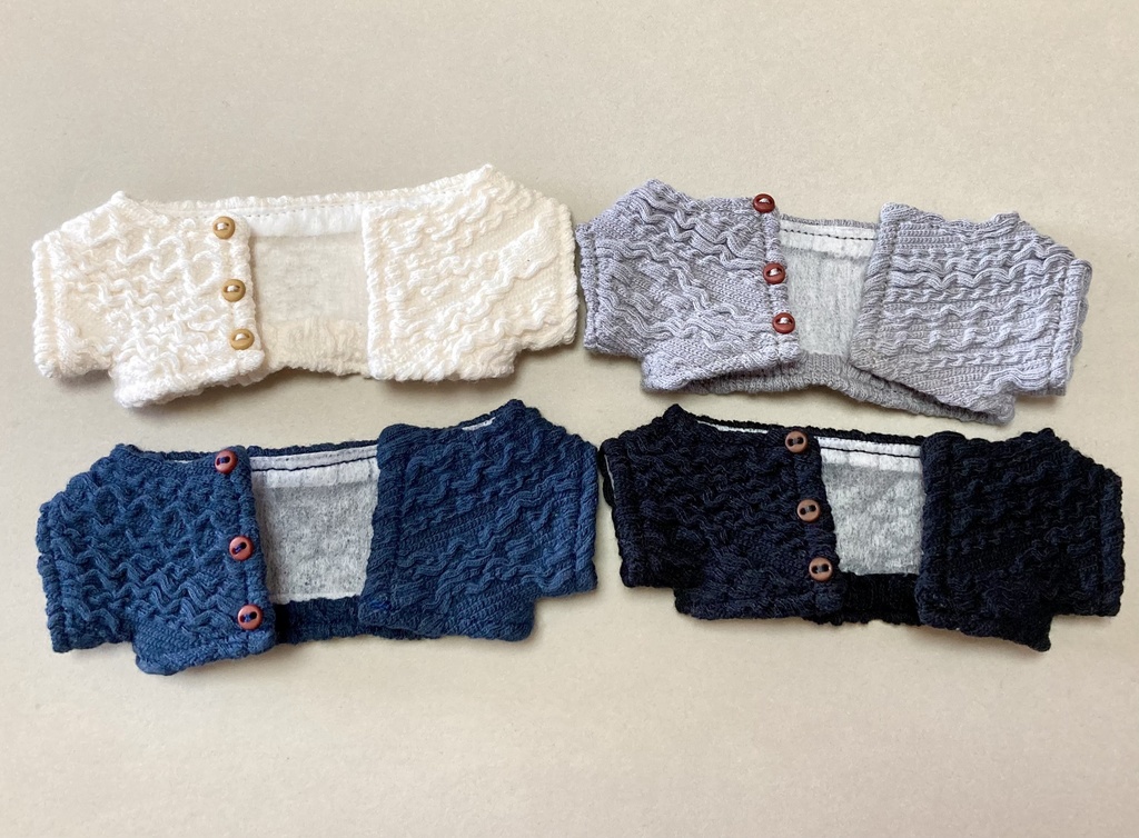 ちみけもサイズ　カーディガン