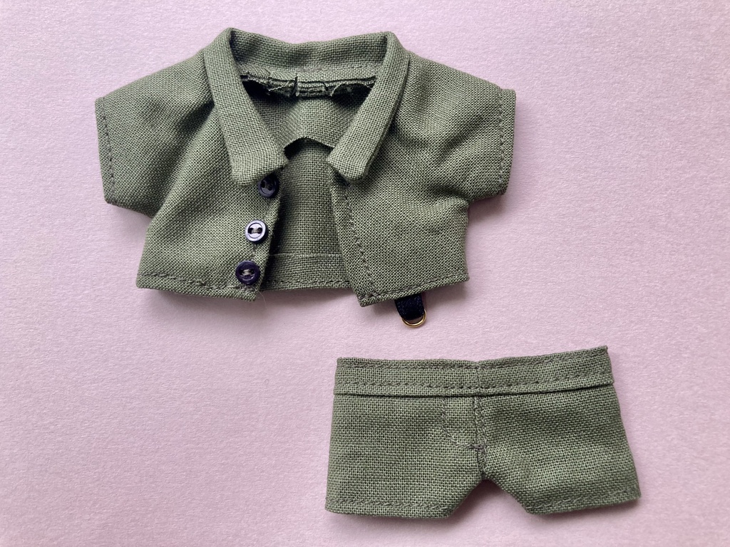 12センチぬいサイズ シンプルセットアップ