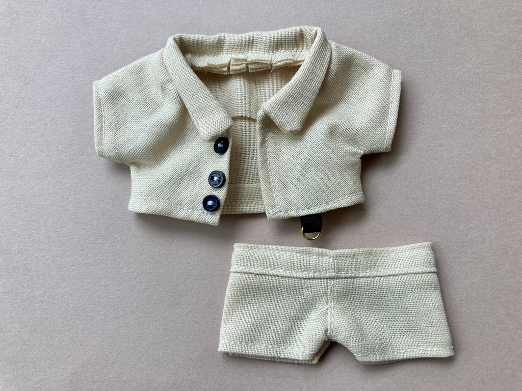 12センチぬいサイズ シンプルセットアップ