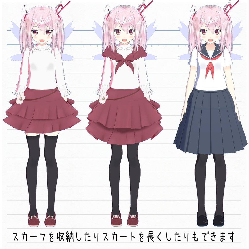 【オリジナル3Dモデル】市【VRC&VRM】