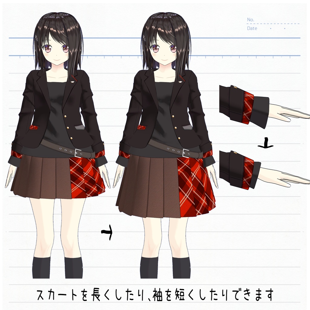 【オリジナル3Dモデル】美幸【VRC&VRM】