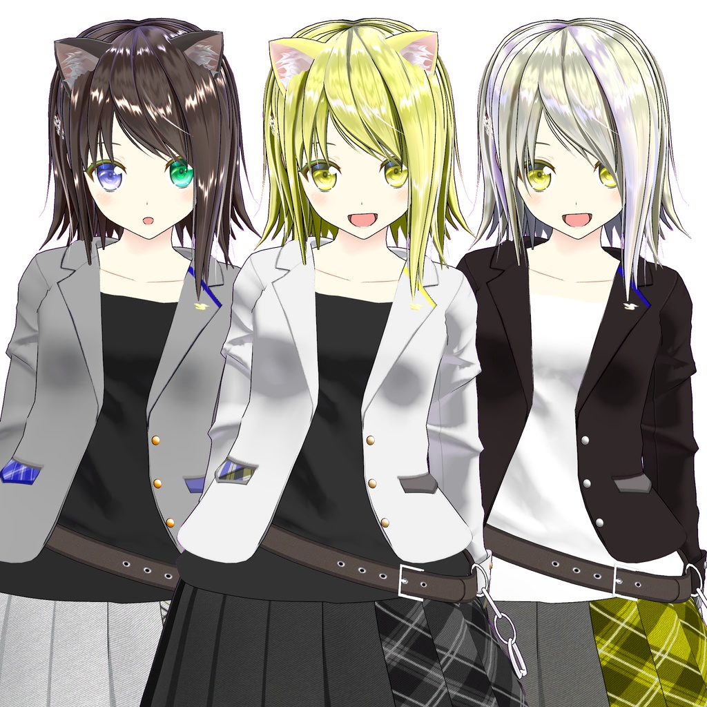 オリジナル3Dモデル「美幸」用追加マテリアル(追加テクスチャ)