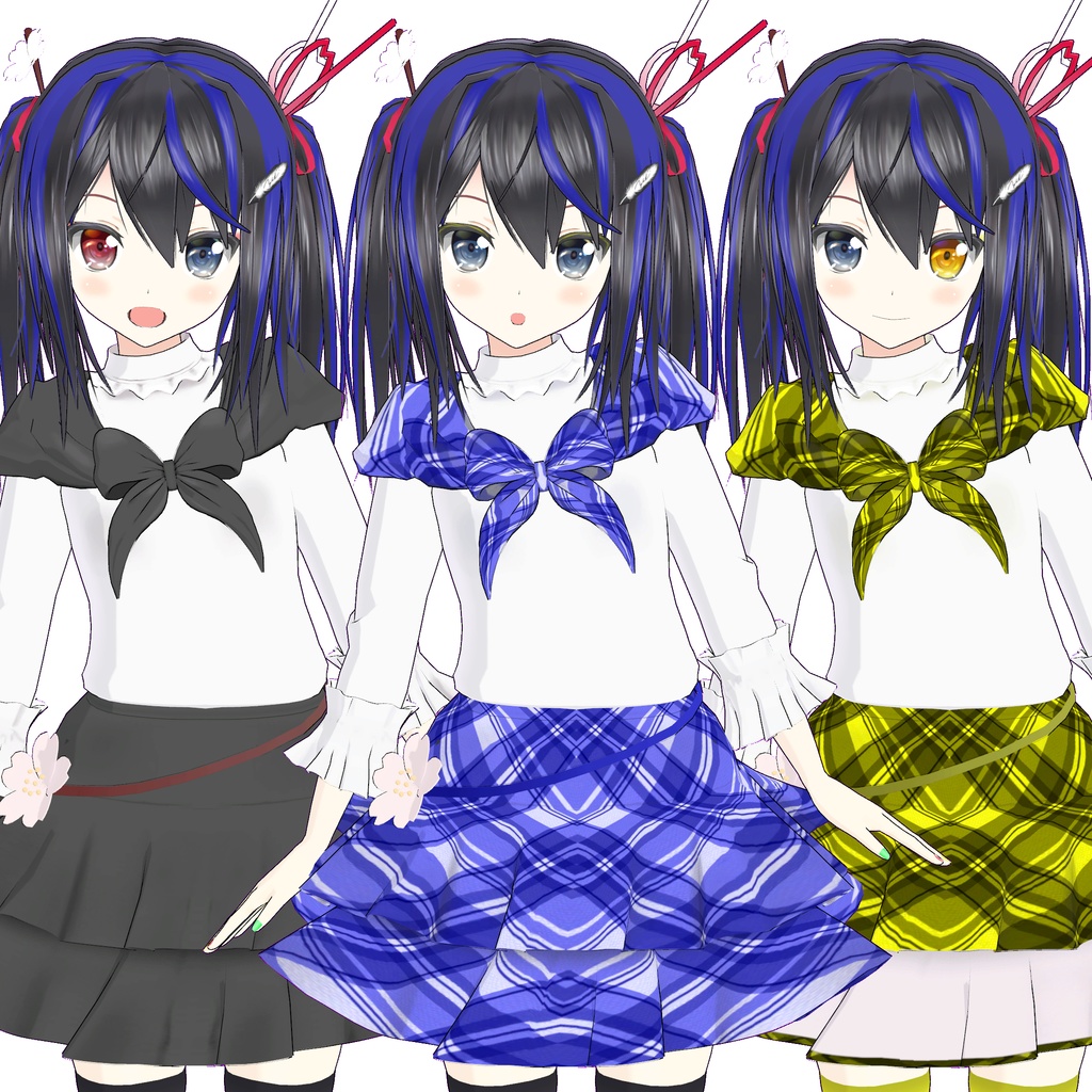 オリジナル3Dモデル「市」用追加マテリアル(追加テクスチャ)