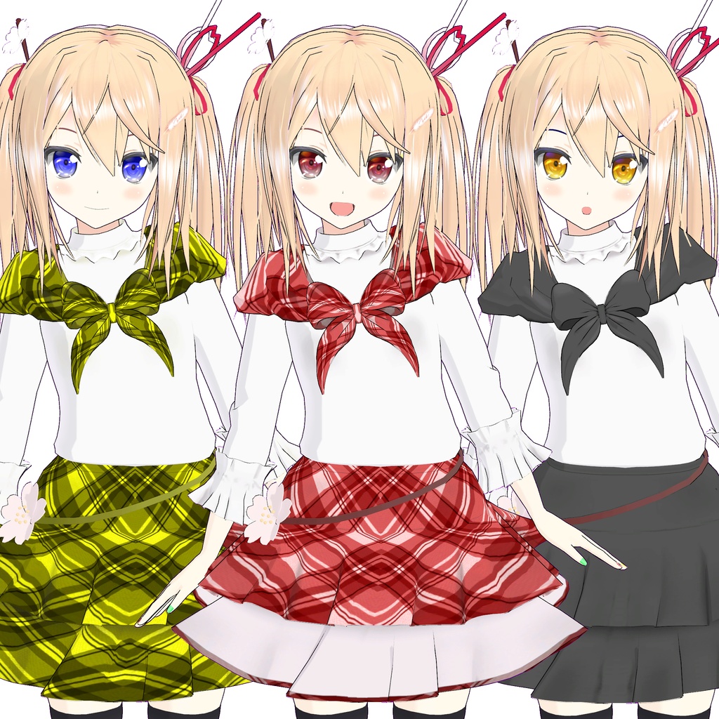 オリジナル3Dモデル「市」用追加マテリアル(追加テクスチャ)