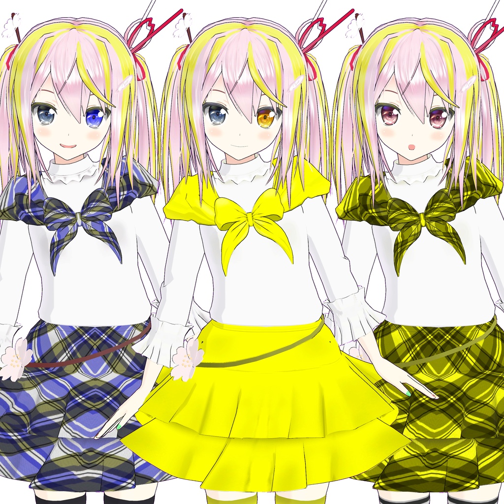 オリジナル3Dモデル「市」用追加マテリアル(追加テクスチャ)