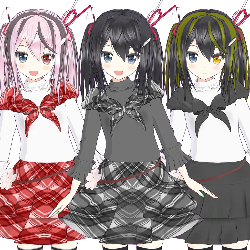 オリジナル3Dモデル「市」用追加マテリアル(追加テクスチャ)