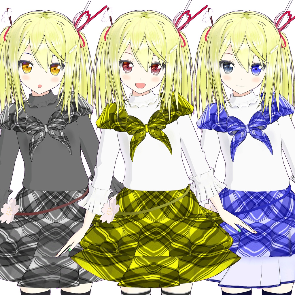 オリジナル3Dモデル「市」用追加マテリアル(追加テクスチャ)