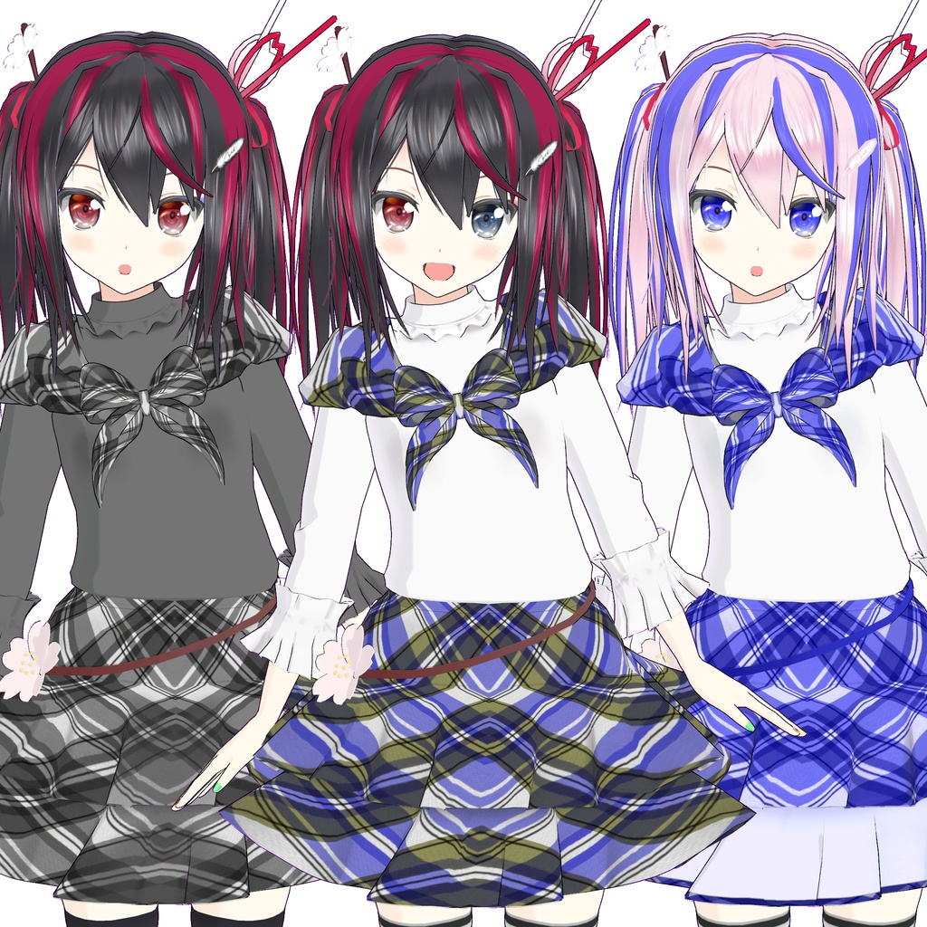 オリジナル3Dモデル「市」用追加マテリアル(追加テクスチャ)