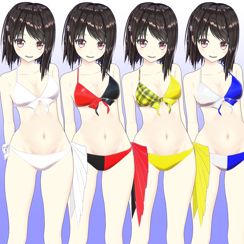 ゆきはね式ビキニA・水着【VRC用衣装・桔梗・美幸対応】