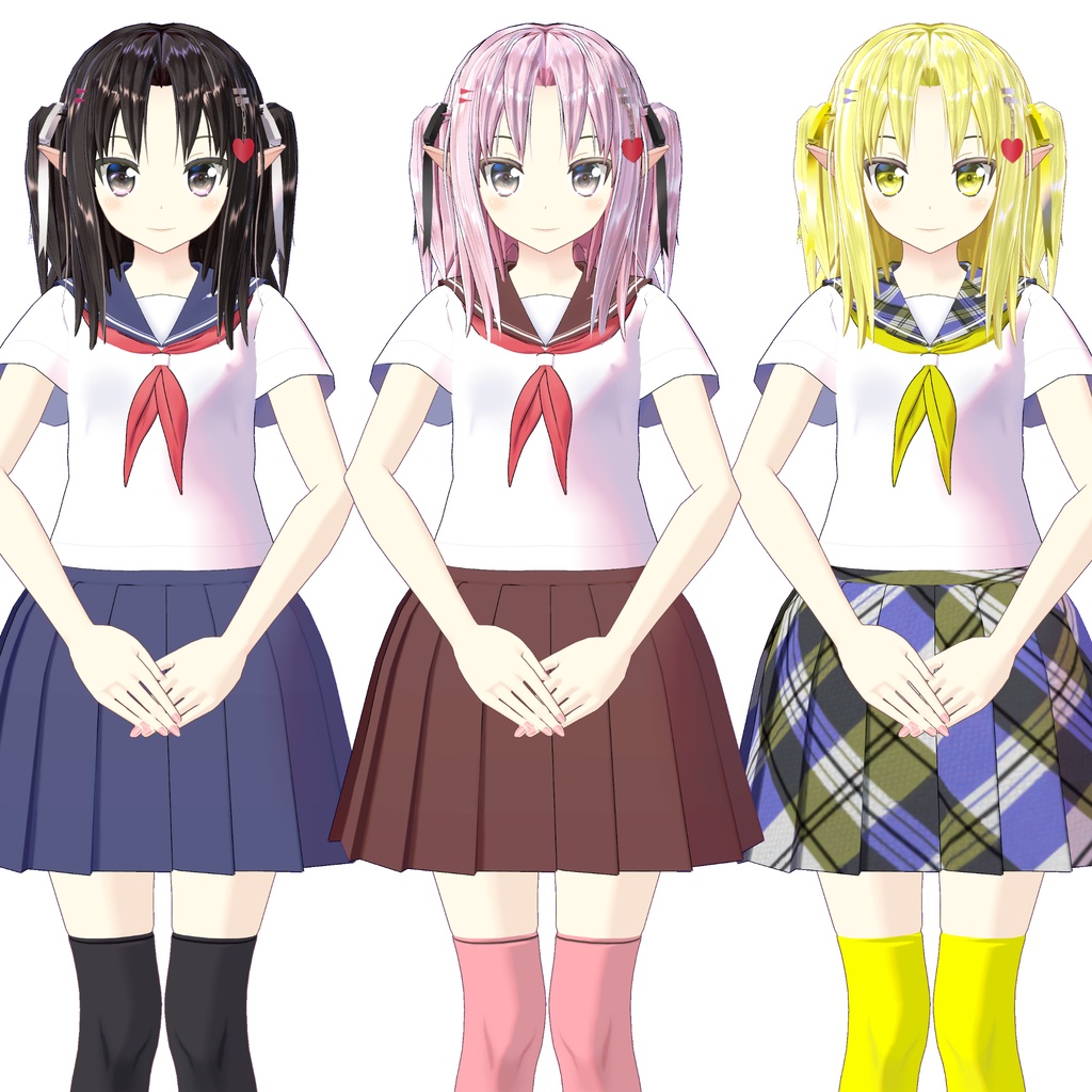 オリジナル3Dモデル「真心」用追加マテリアル(追加テクスチャ)