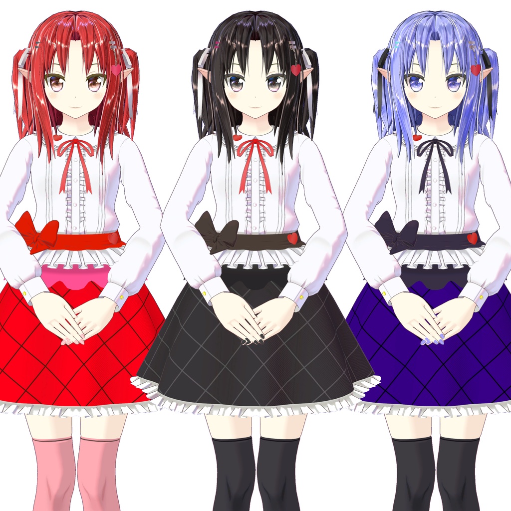 オリジナル3Dモデル「真心」用追加マテリアル(追加テクスチャ)