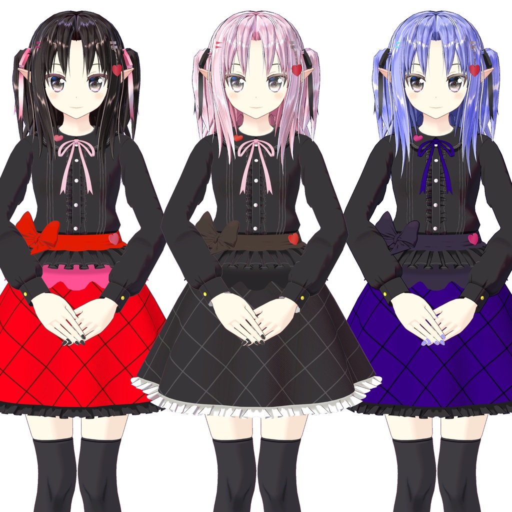 オリジナル3Dモデル「真心」用追加マテリアル(追加テクスチャ)