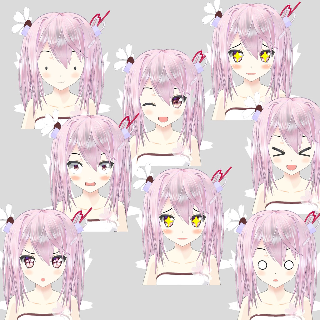 【オリジナル3Dモデル】市 -初期型-【VRC】