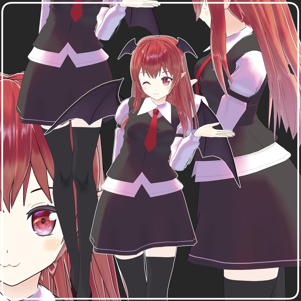 VRChat向けアバター ゆきはね式小悪魔