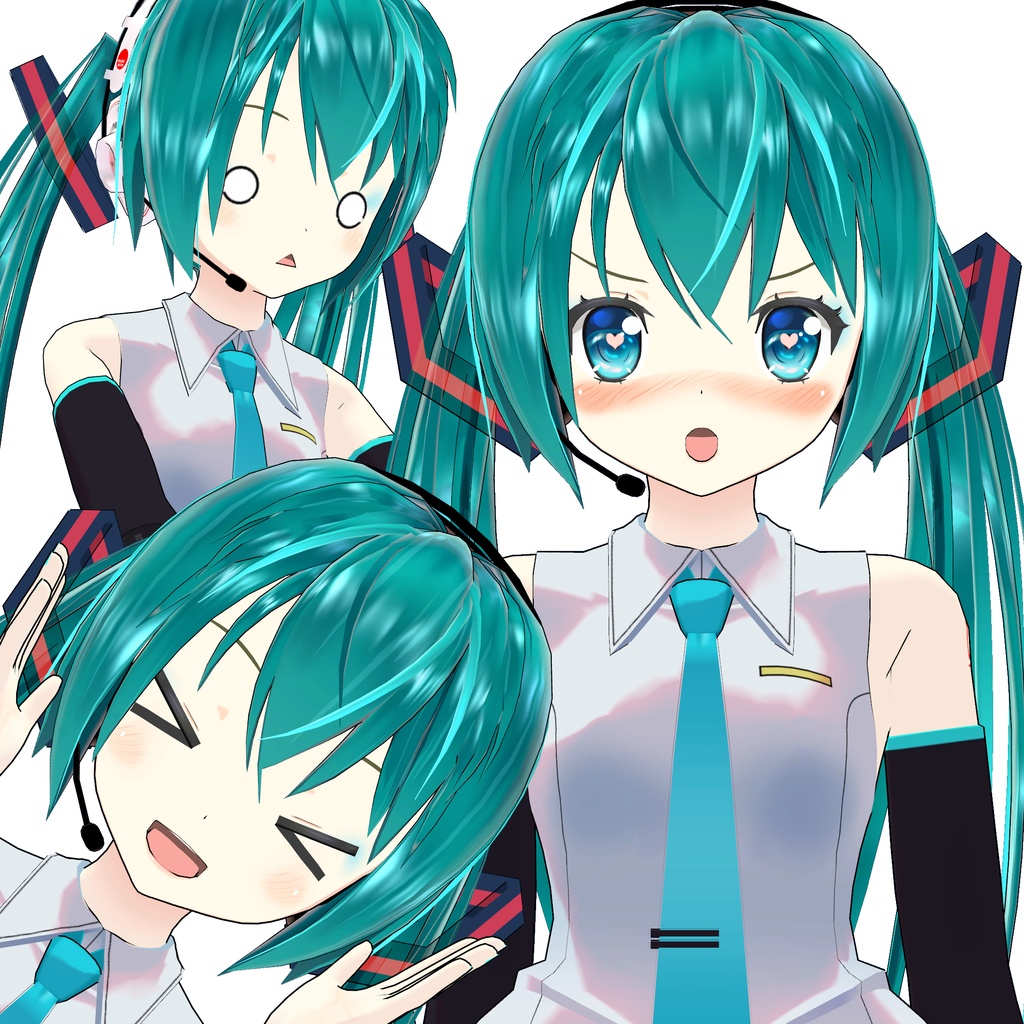 【3Dモデル】ゆきはね式初音ミク【無料】