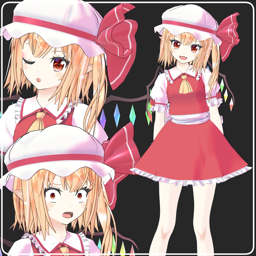 VRChat向けアバター ゆきはね式フラン