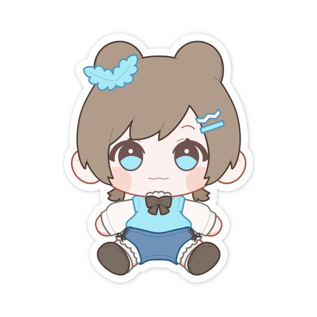 ぬい風みんとちゃん スマホステッカー