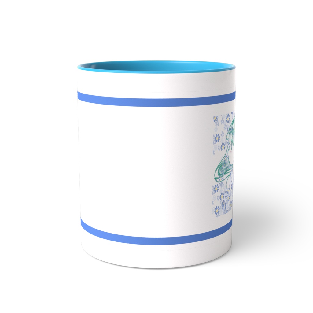 花と東風谷早苗のマグカップ