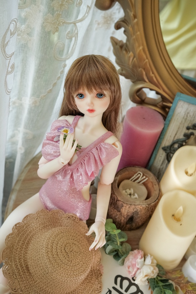 【ピンクのワンピース水着です】[SD16-17 & SDGRboy][JP送料無料] BJD Doll Clothing | BJD Clothes | BJD House | BJD outfit