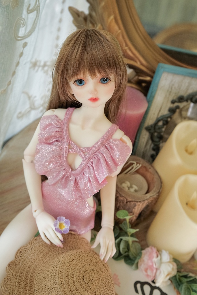 【ピンクのワンピース水着です】[SD16-17 & SDGRboy][JP送料無料] BJD Doll Clothing | BJD Clothes | BJD House | BJD outfit