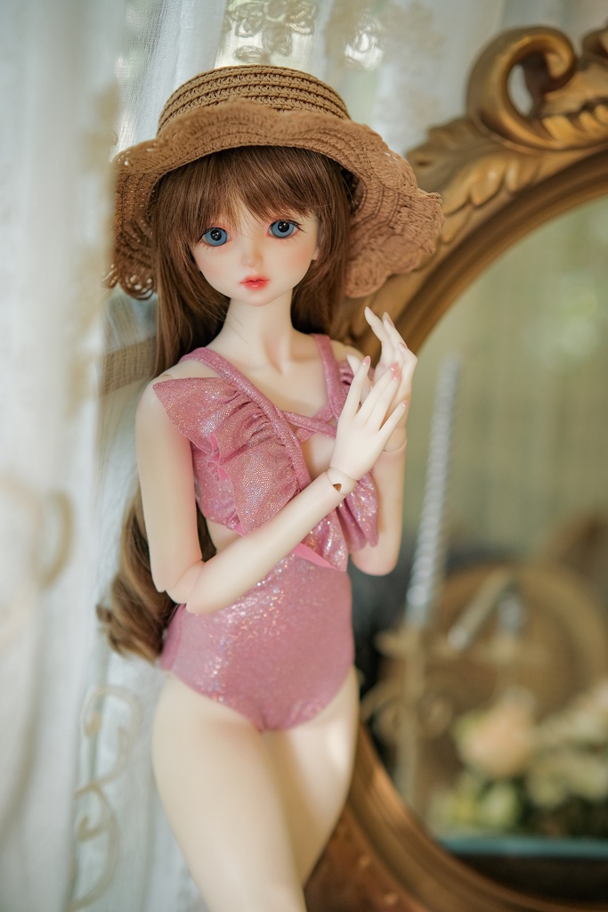 【ピンクのワンピース水着です】[SD16-17 & SDGRboy][JP送料無料] BJD Doll Clothing | BJD Clothes | BJD House | BJD outfit