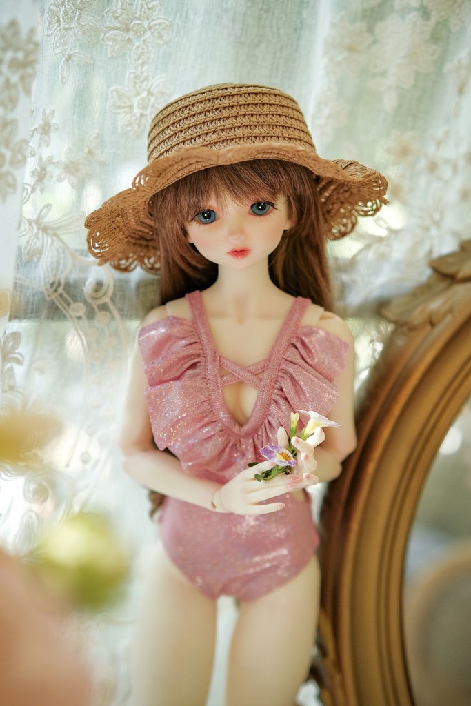 【ピンクのワンピース水着です】[SD16-17 & SDGRboy][JP送料無料] BJD Doll Clothing | BJD Clothes | BJD House | BJD outfit