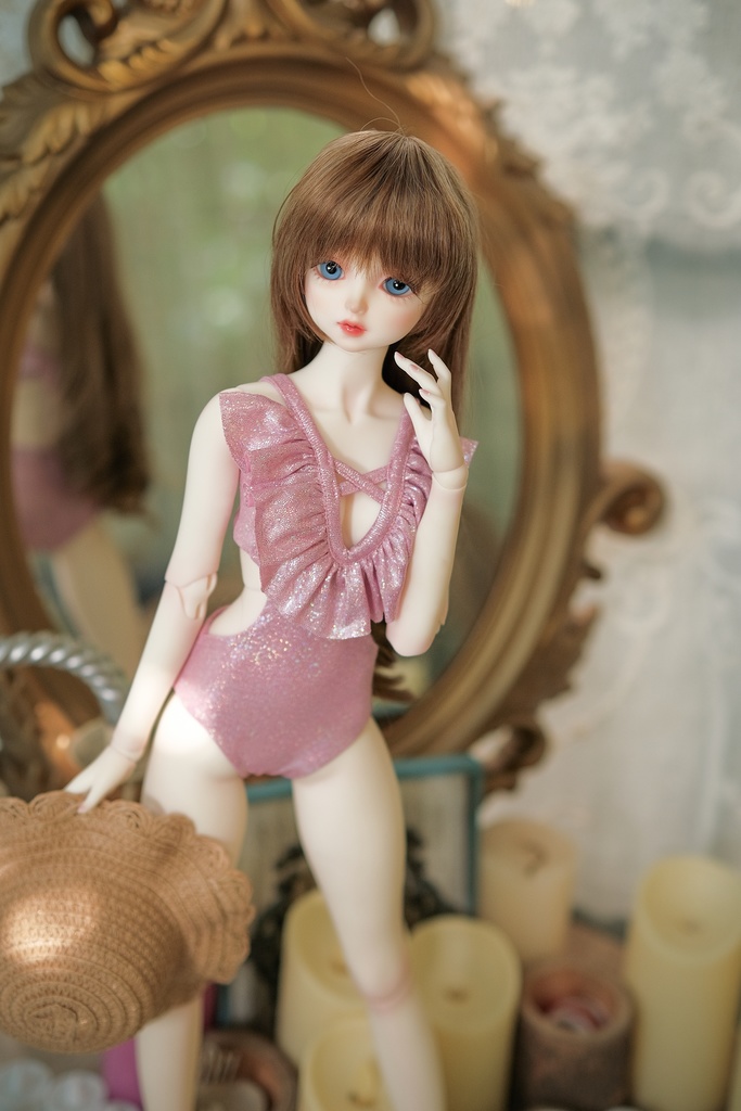 【ピンクのワンピース水着です】[SD16-17 & SDGRboy][JP送料無料] BJD Doll Clothing | BJD Clothes | BJD House | BJD outfit