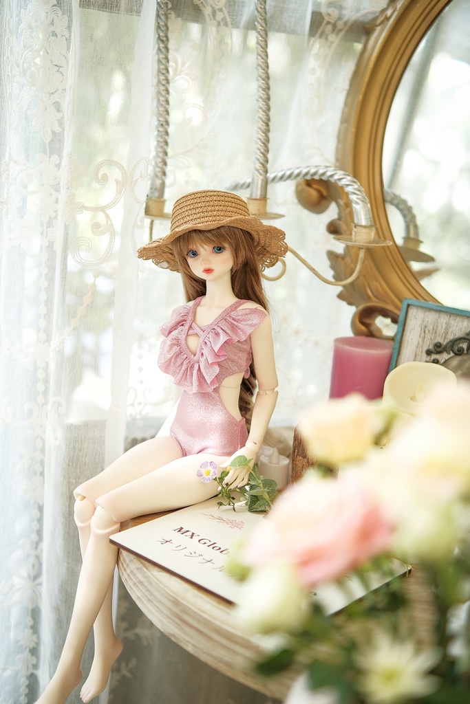 【ピンクのワンピース水着です】[SD16-17 & SDGRboy][JP送料無料] BJD Doll Clothing | BJD Clothes | BJD House | BJD outfit