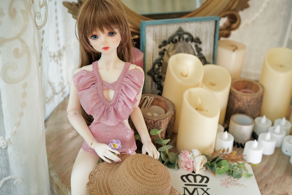 【ピンクのワンピース水着です】[SD16-17 & SDGRboy][JP送料無料] BJD Doll Clothing | BJD Clothes | BJD House | BJD outfit