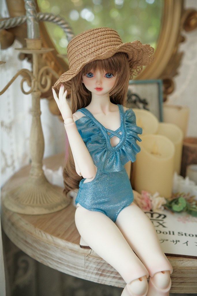 【青いつなぎの水着】[SD16-17 & SDGRboy][JP送料無料] BJD Doll Clothing | BJD Clothes | BJD House | BJD outfit