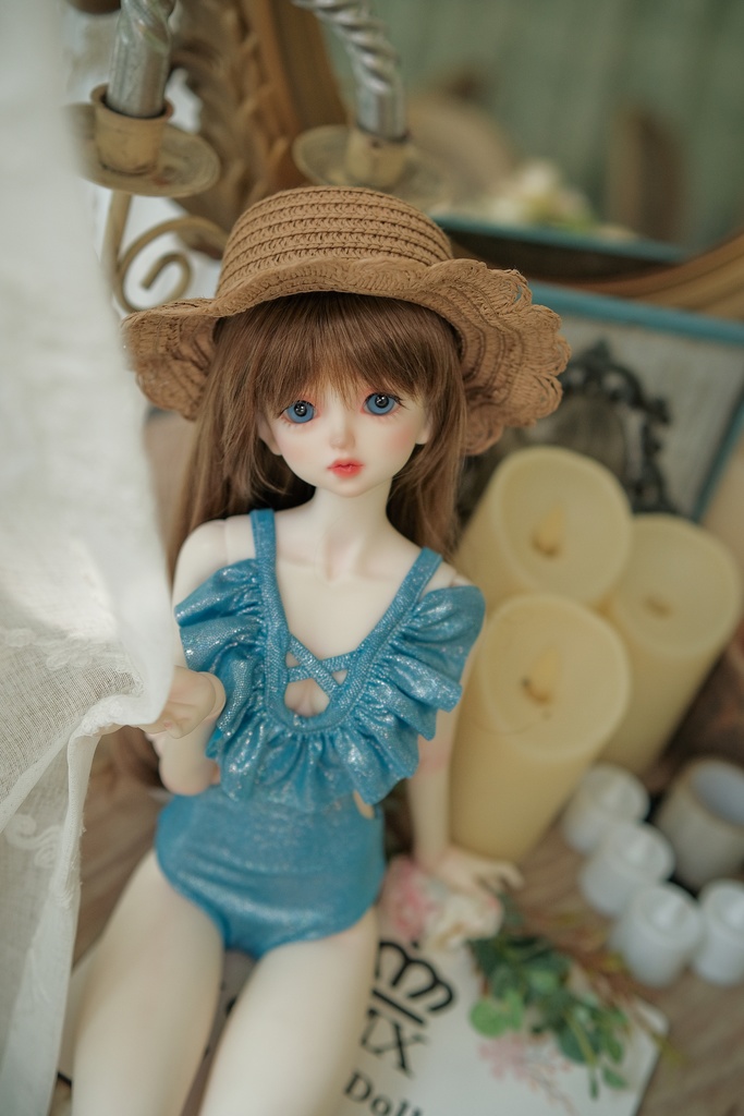 【青いつなぎの水着】[SD16-17 & SDGRboy][JP送料無料] BJD Doll Clothing | BJD Clothes | BJD House | BJD outfit