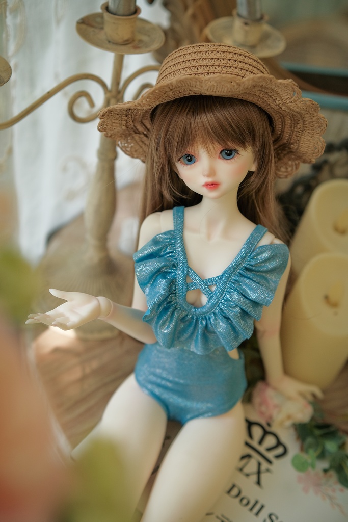 【青いつなぎの水着】[SD16-17 & SDGRboy][JP送料無料] BJD Doll Clothing | BJD Clothes | BJD House | BJD outfit