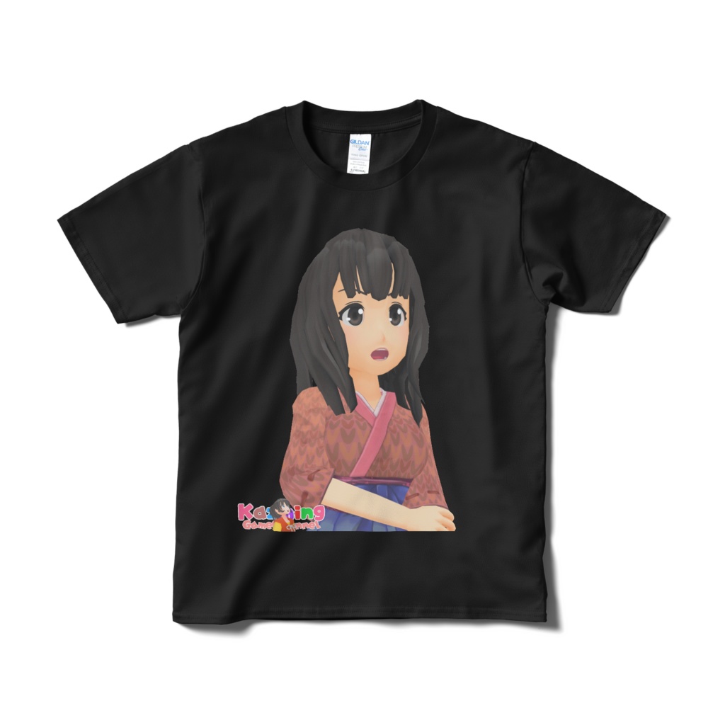 Tシャツ 02 黒 ママちゃん