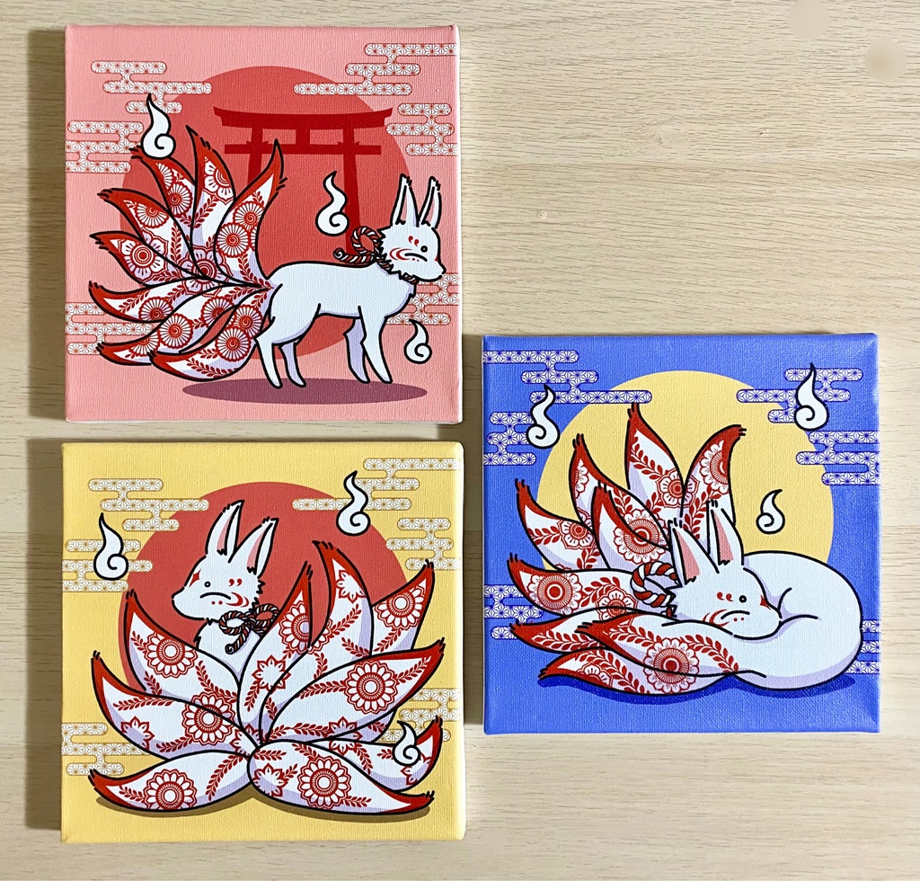おきつねさま キャンバスアート