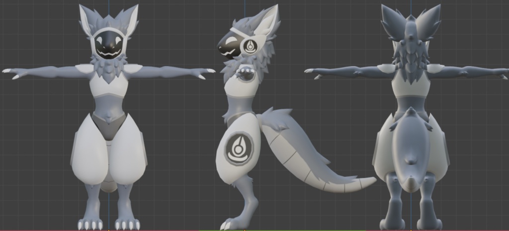 NKD Protogen - VRChat Avatar 3D Model