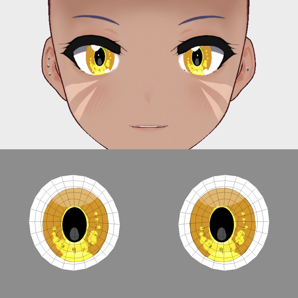 「無料/Free」京アニ 目 テクスチャー VRoidStudio(正式版対応)