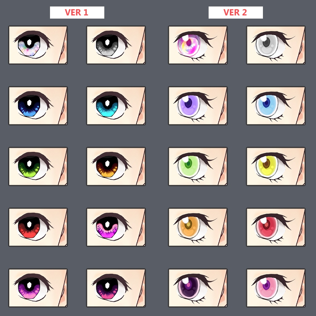 【VRoid】「無料/Free」Demon Eyes 目イテクスチャ Textures for VRChat / VTubers