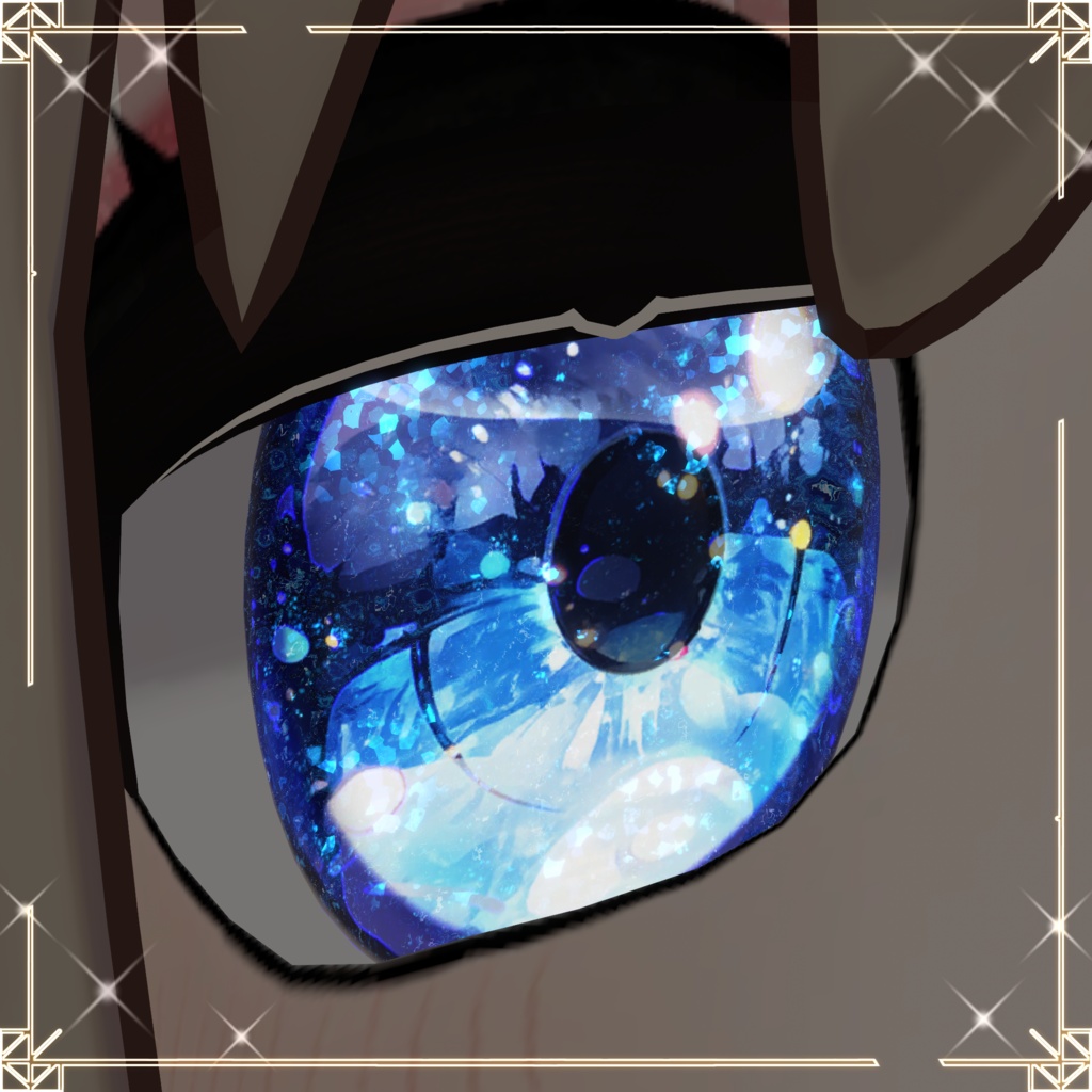 【5アバター】「Luminous Iris & Face Makeup Material Pack (LilToon)」(12 color)