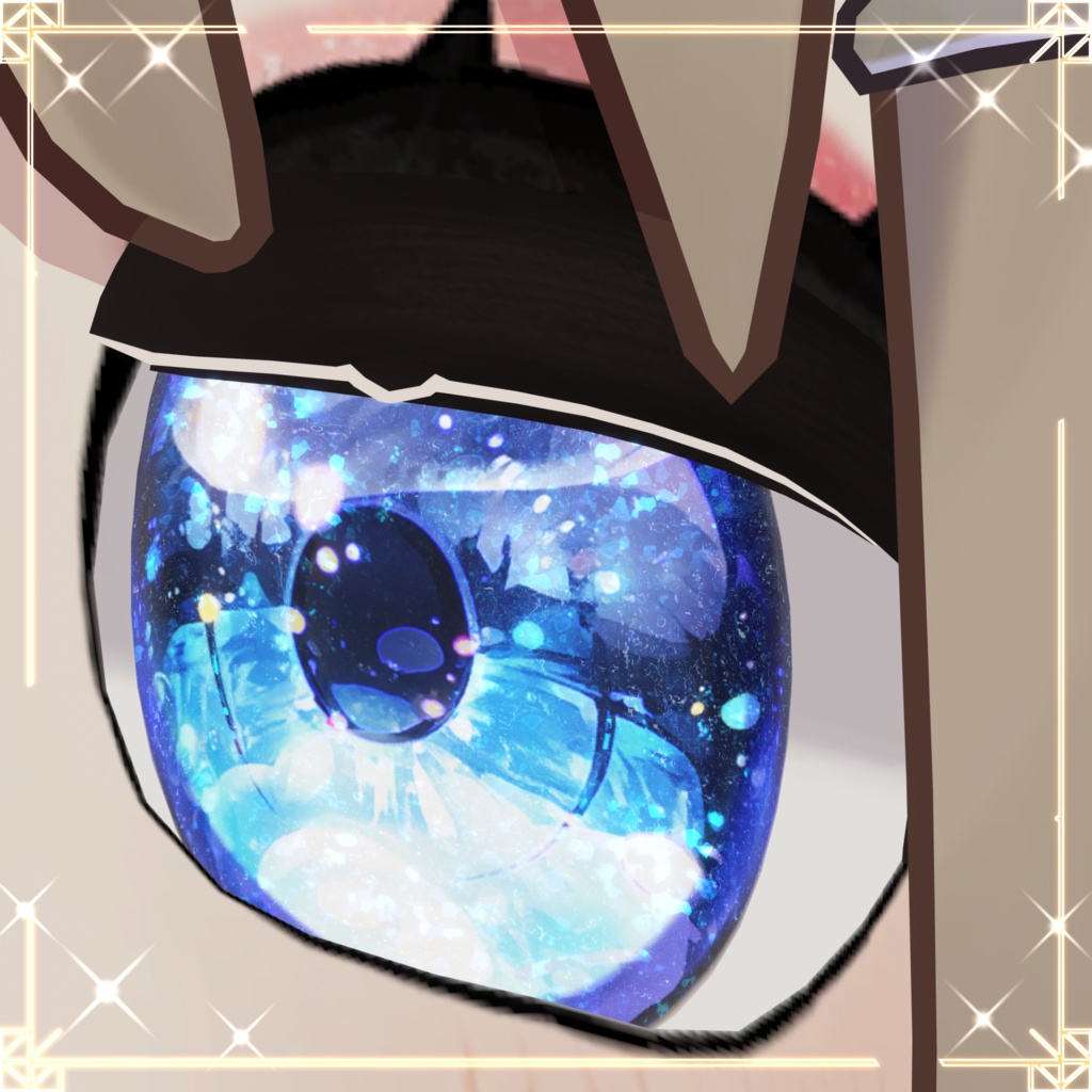 【5アバター】「Luminous Iris & Face Makeup Material Pack (LilToon)」(12 color)