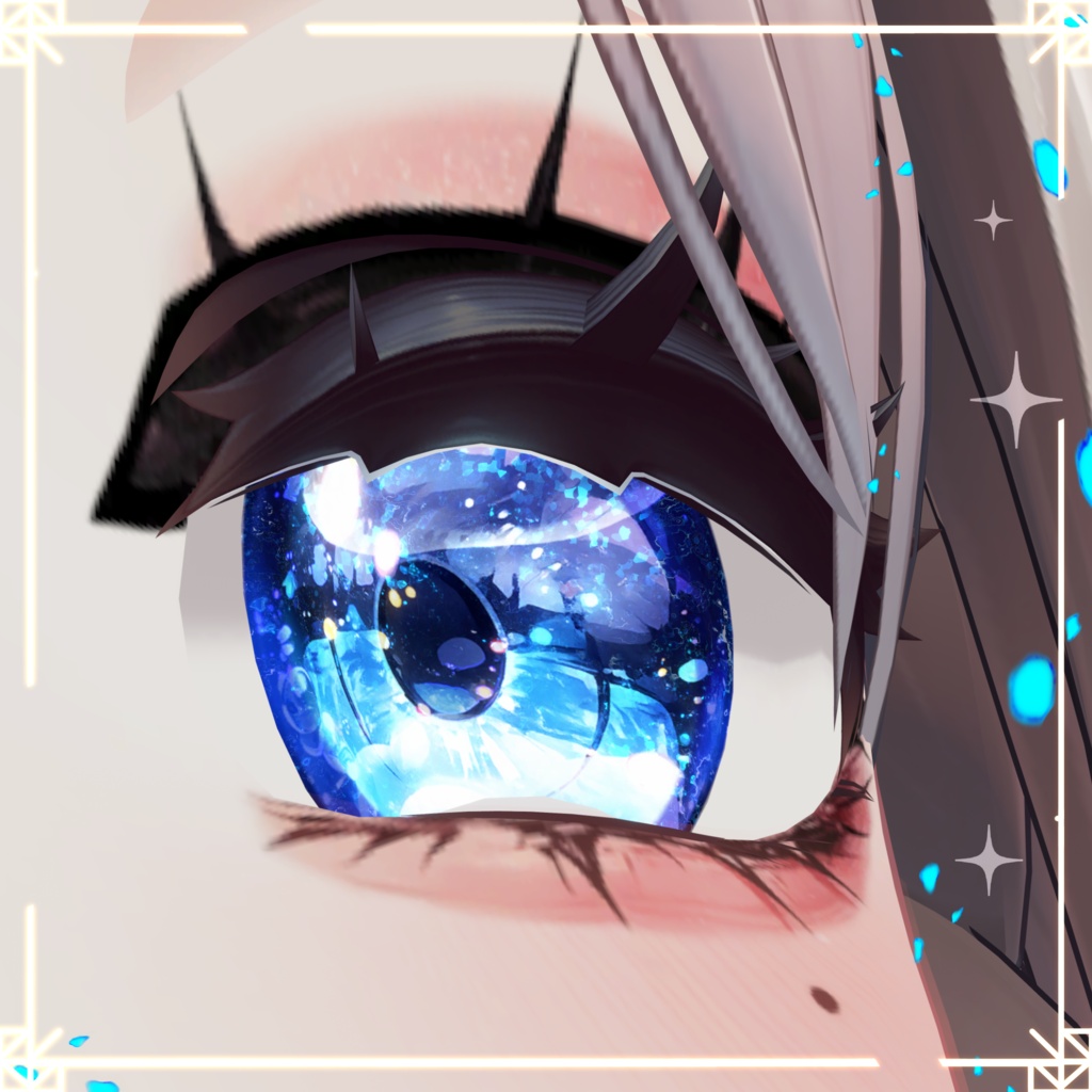 【5アバター】「Luminous Iris & Face Makeup Material Pack (LilToon)」(12 color)