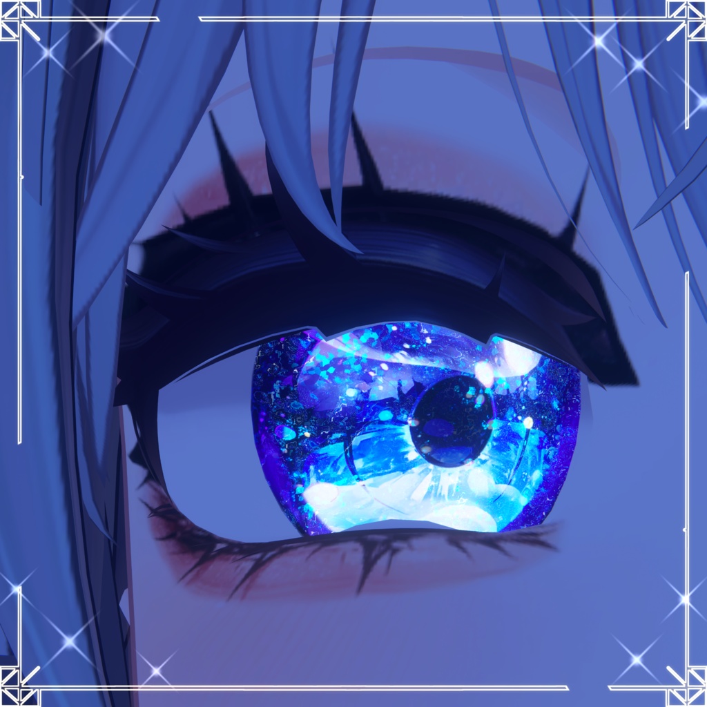 【5アバター】「Luminous Iris & Face Makeup Material Pack (LilToon)」(12 color)