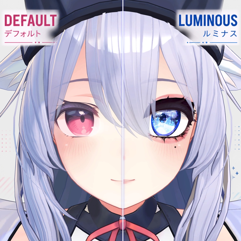 【6アバター】「Luminous Iris & Face Makeup Material Pack (LilToon)」(12 color)